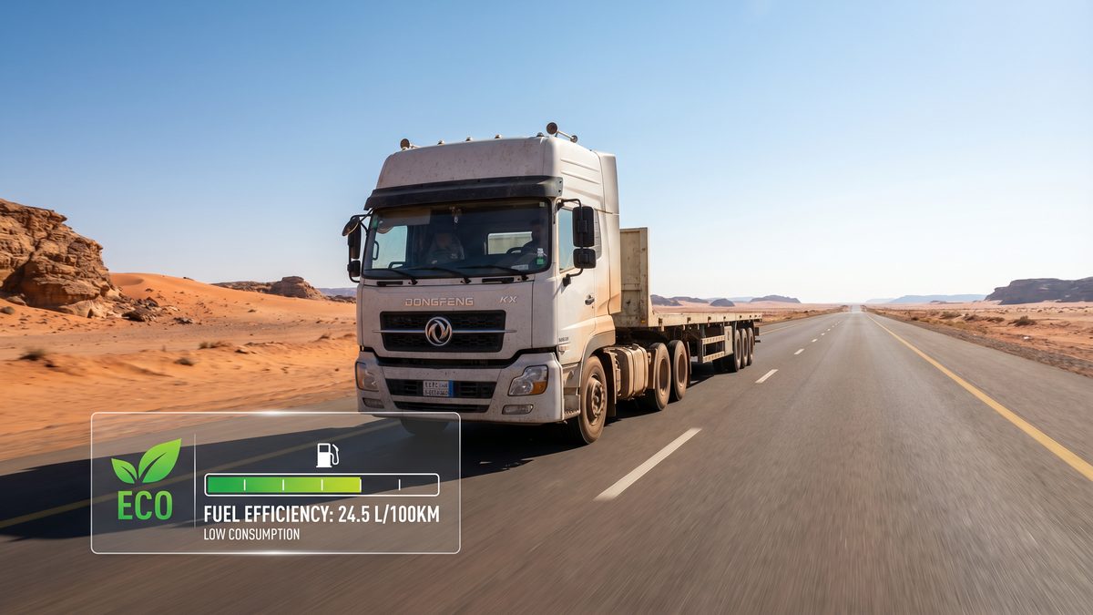 fuel efficiency Dongfeng trucks Saudi Arabia