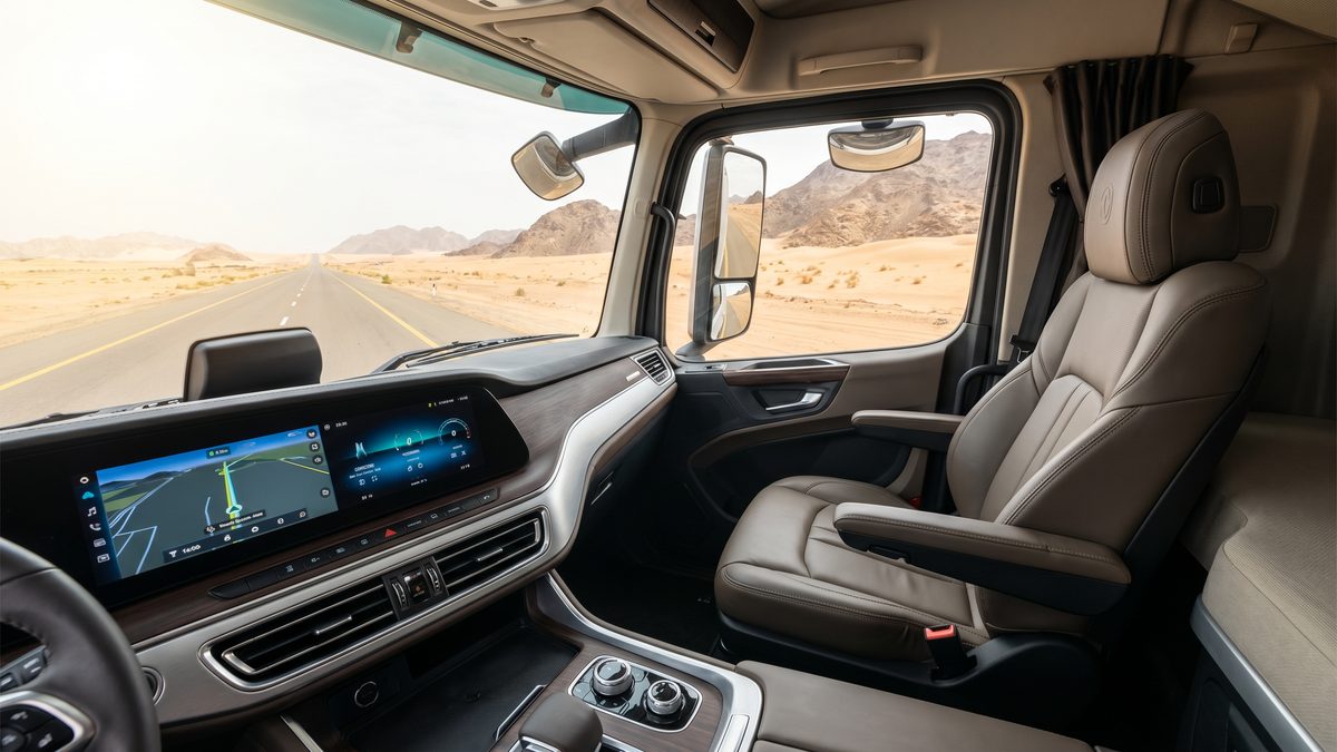 driver comfort Dongfeng trucks productivity Saudi Arabia